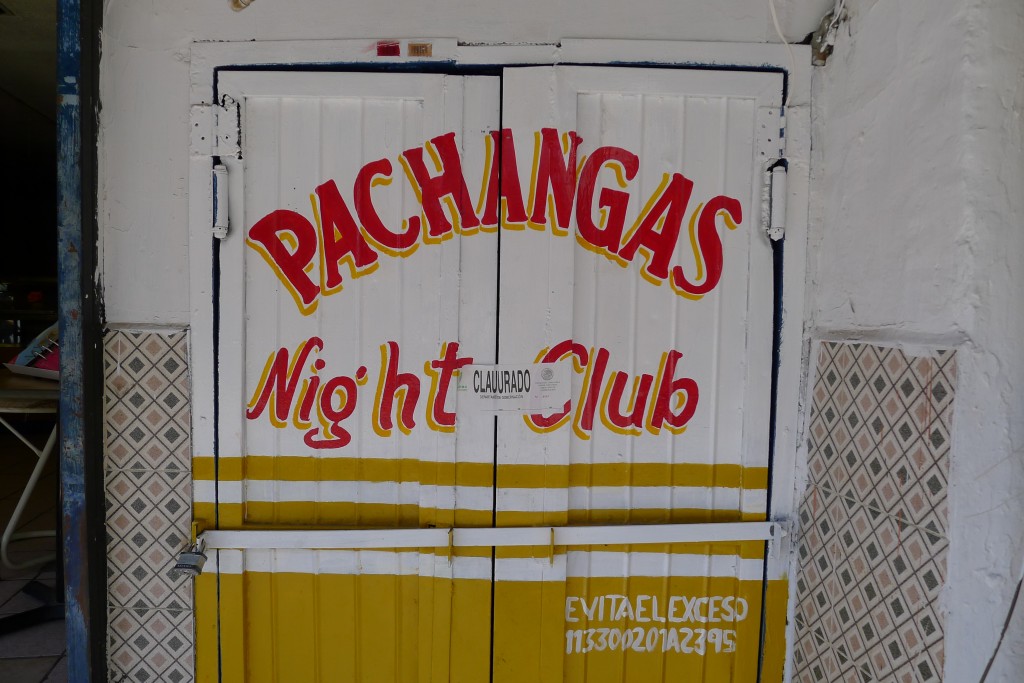 A closed bar in Juarez