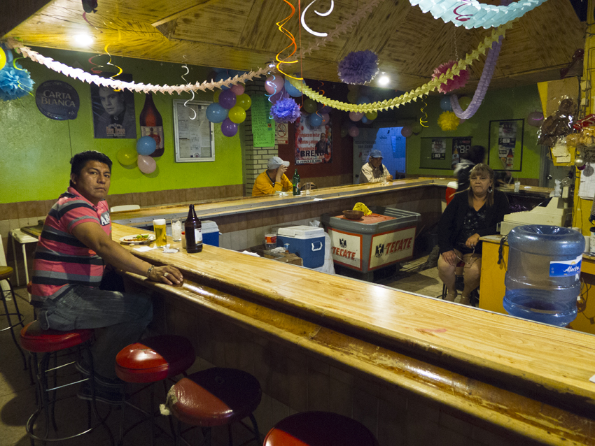 the oldest bar in Juarez, the Buen Tiempo