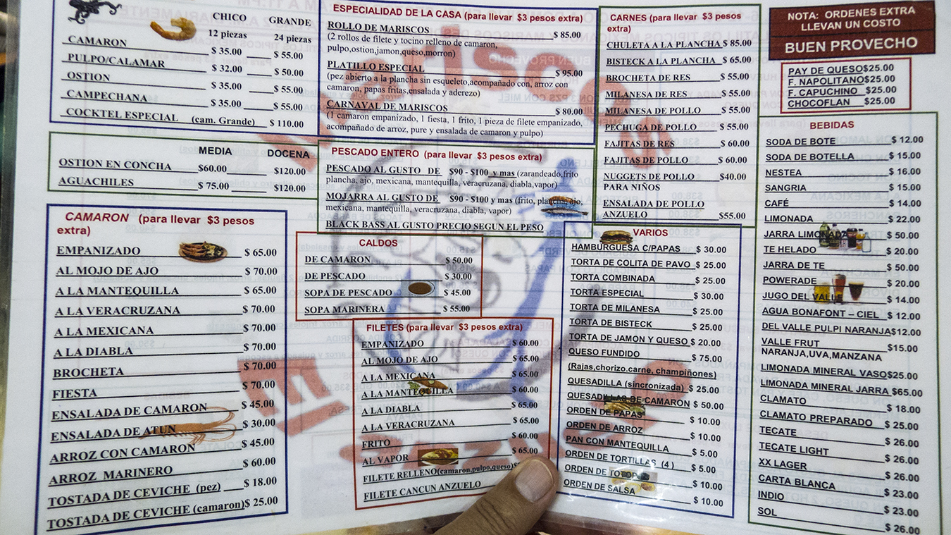 el anzuelo menu